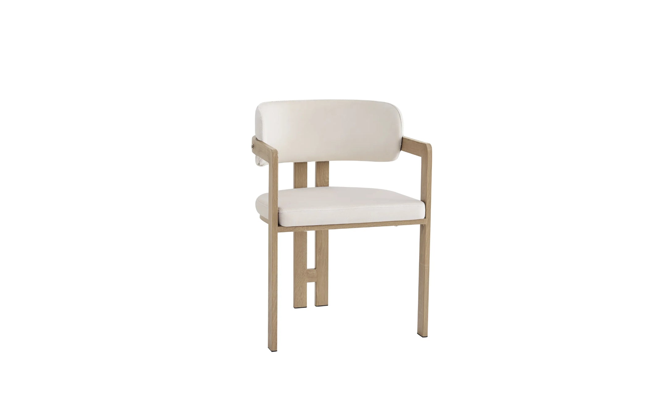 CHAISE ERM-MELLOW PIED METAL CHENE GRIFFEE ASSISE VELOURS BEIGE