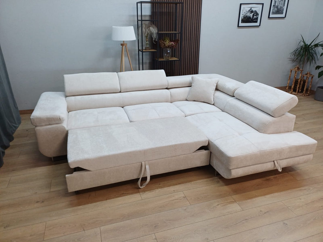 CANAPE ERM-TOULOUSE ANGLE DROIT CONVERTIBLE GAUCHE 275x205cm