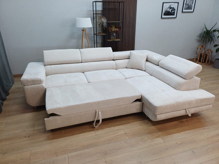 CANAPE ERM-TOULOUSE ANGLE DROIT CONVERTIBLE GAUCHE 275x205cm