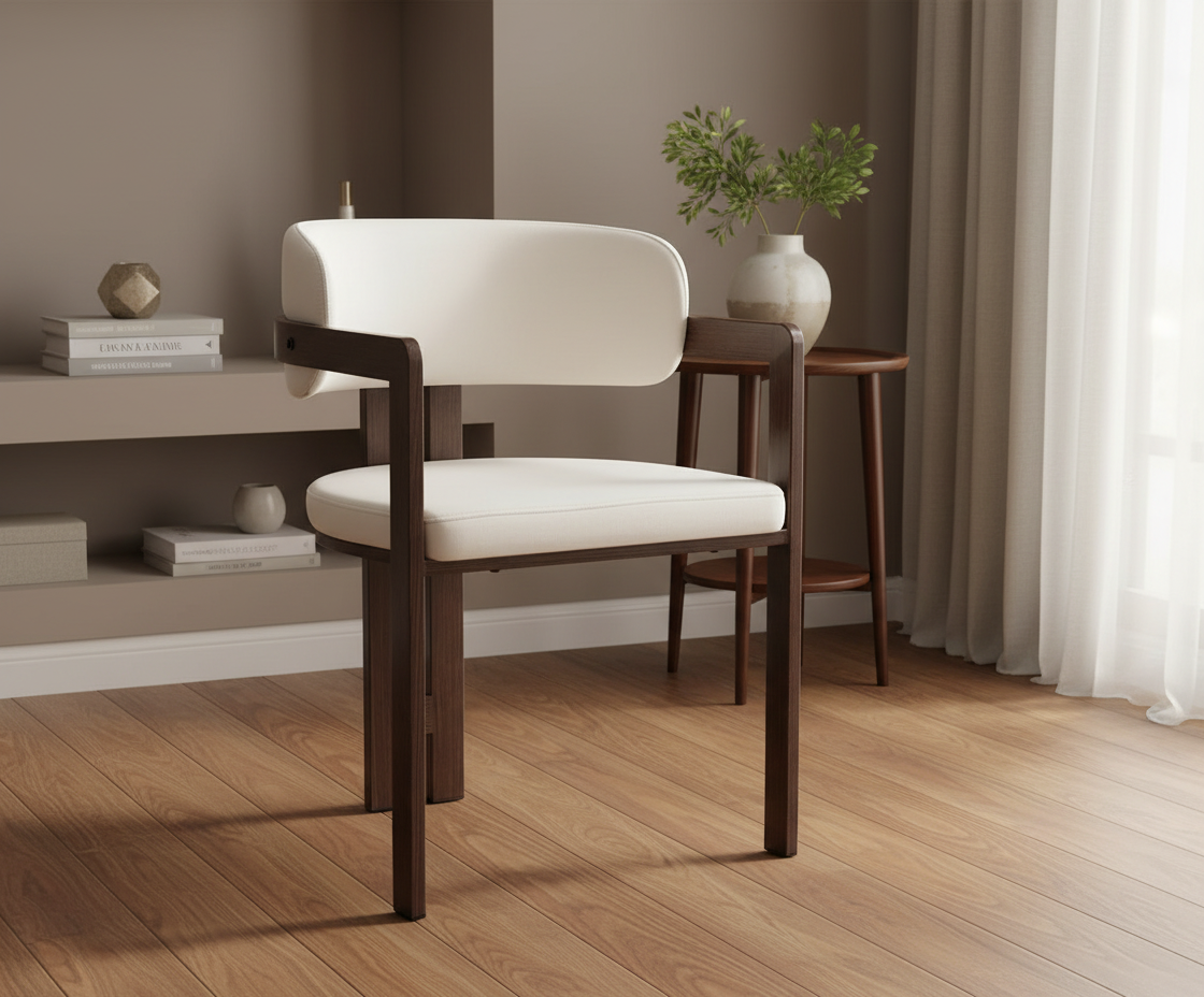 CHAISE ERM-MELLOW PIED EFFET NOYER ASSISE VELOURS BEIGE