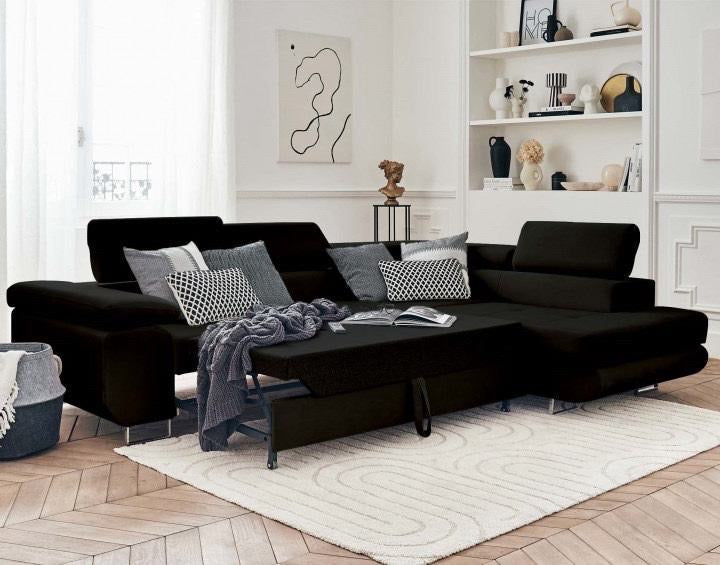 CANAPE ERM-TOULOUSE ANGLE DROIT CONVERTIBLE 275x205cm