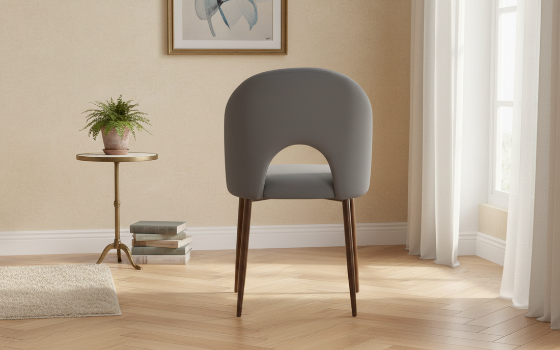 CHAISE ERM-TEDDY METAL NOYER VELOURS ANTHRACITE