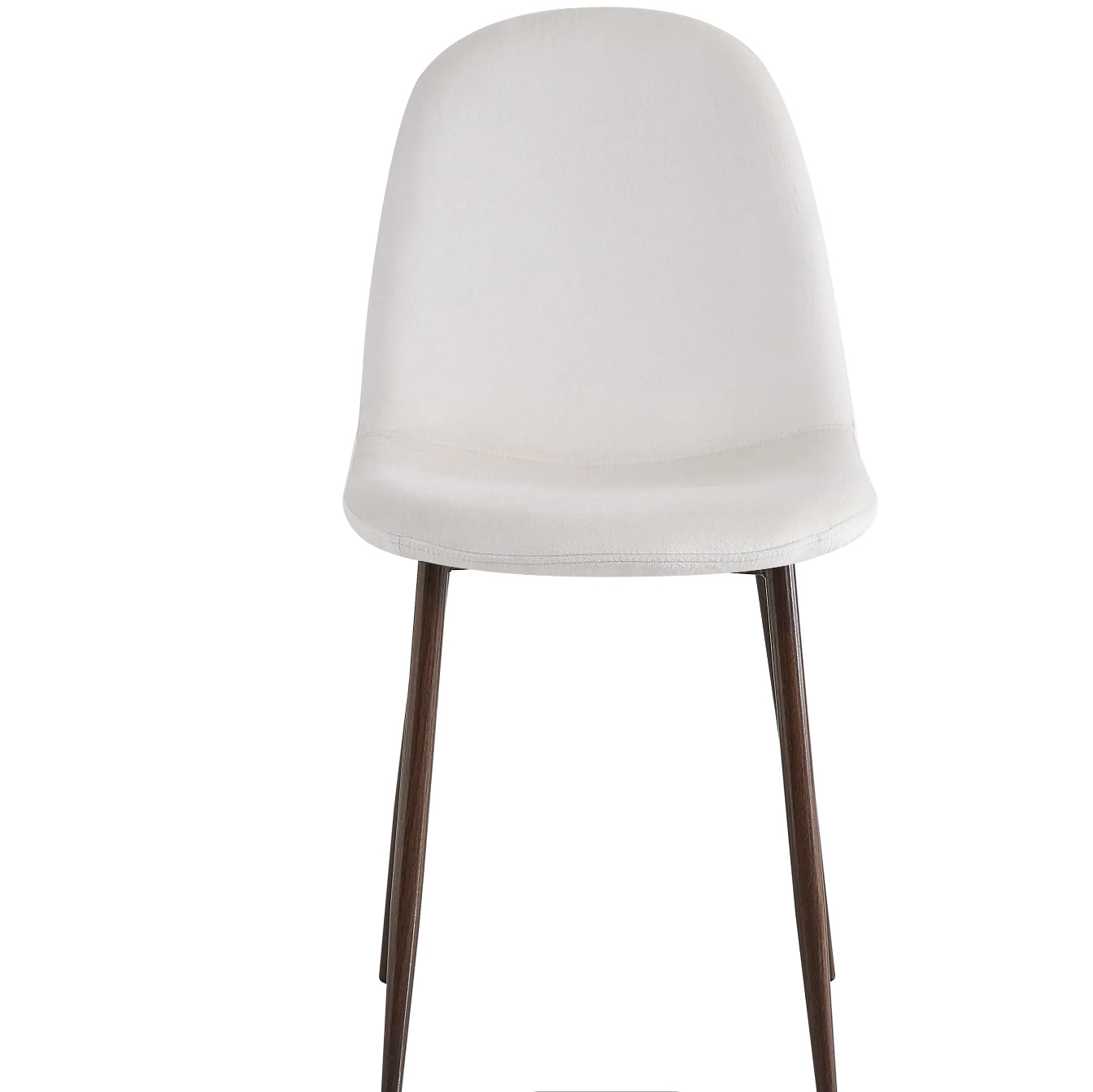 CHAISE ERM-SCANDINAVE PIED EFFET NOYER VELOURS BEIGE