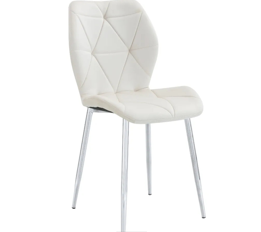 CHAISE ERM-COQUILLAGE PIED CHROME VELOURS BEIGE