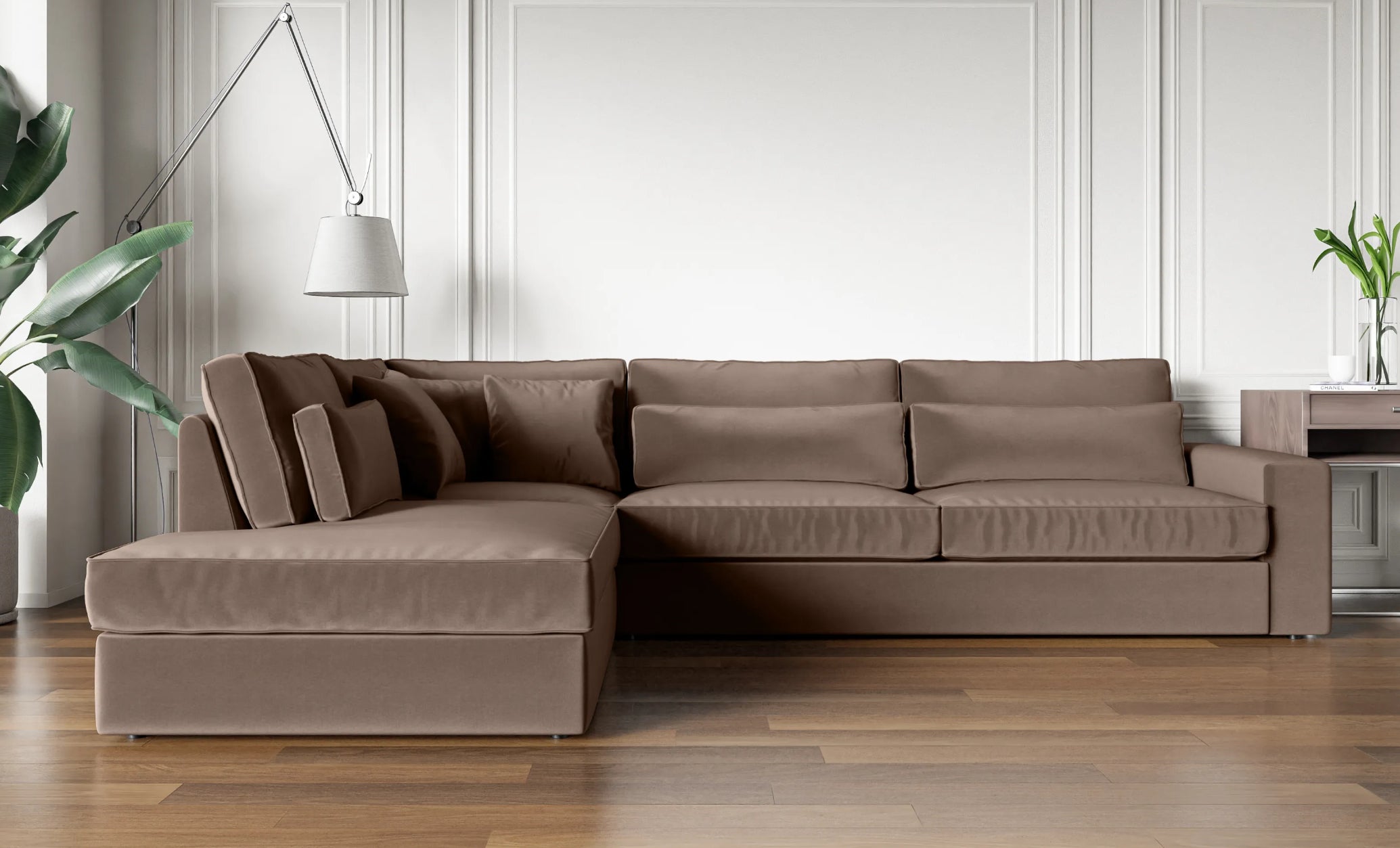 CANAPE LE BRISTOLA ANGLE GAUCHE 315X230cm