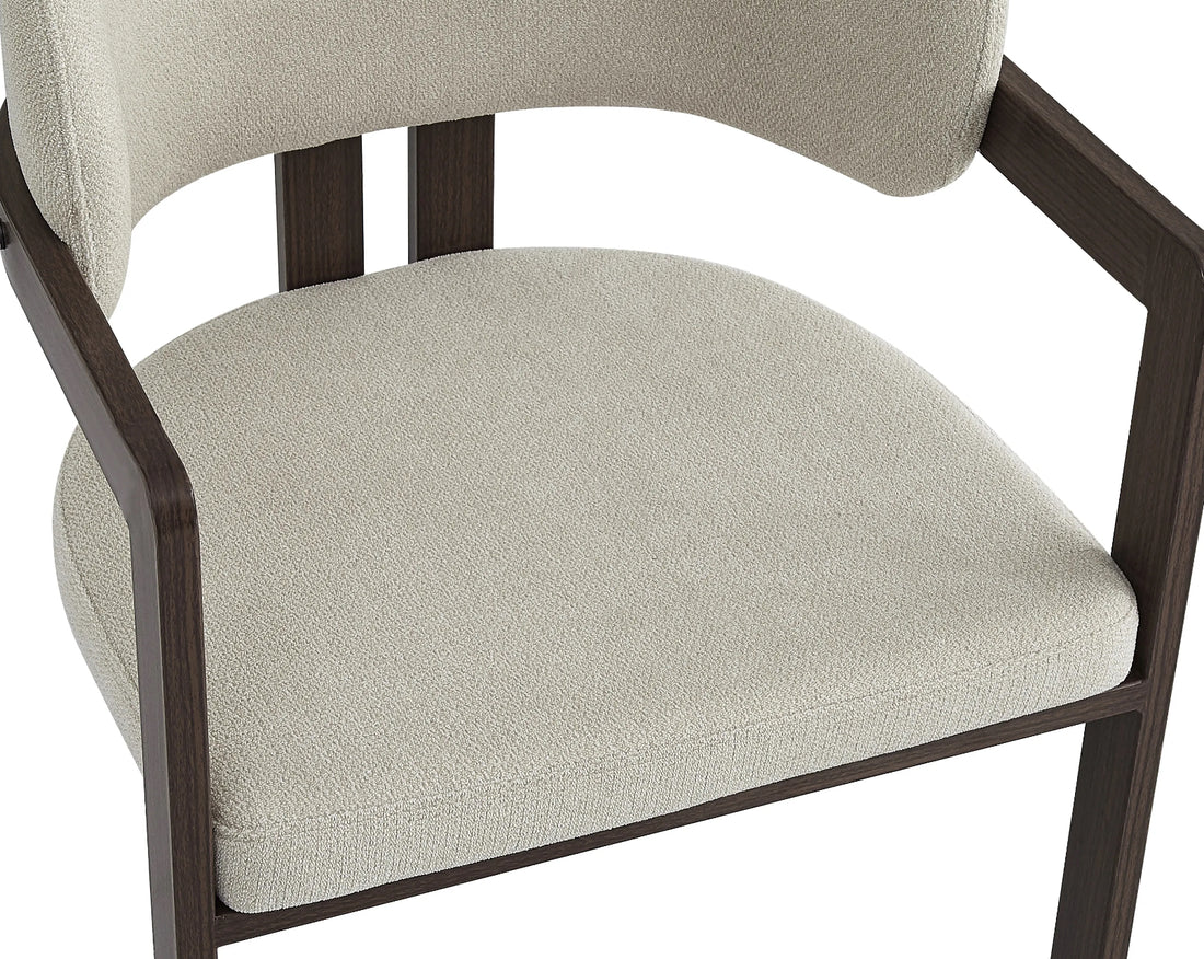 CHAISE ERM-MELLOW PIED EFFET NOYER ASSISE TWEED GRAIN SABLE