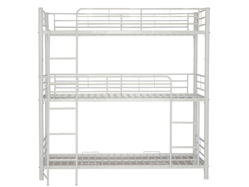 Pack: Lit superposé 3 étages + Matelas compris TRIPLE 3 couchages 90x190 cm