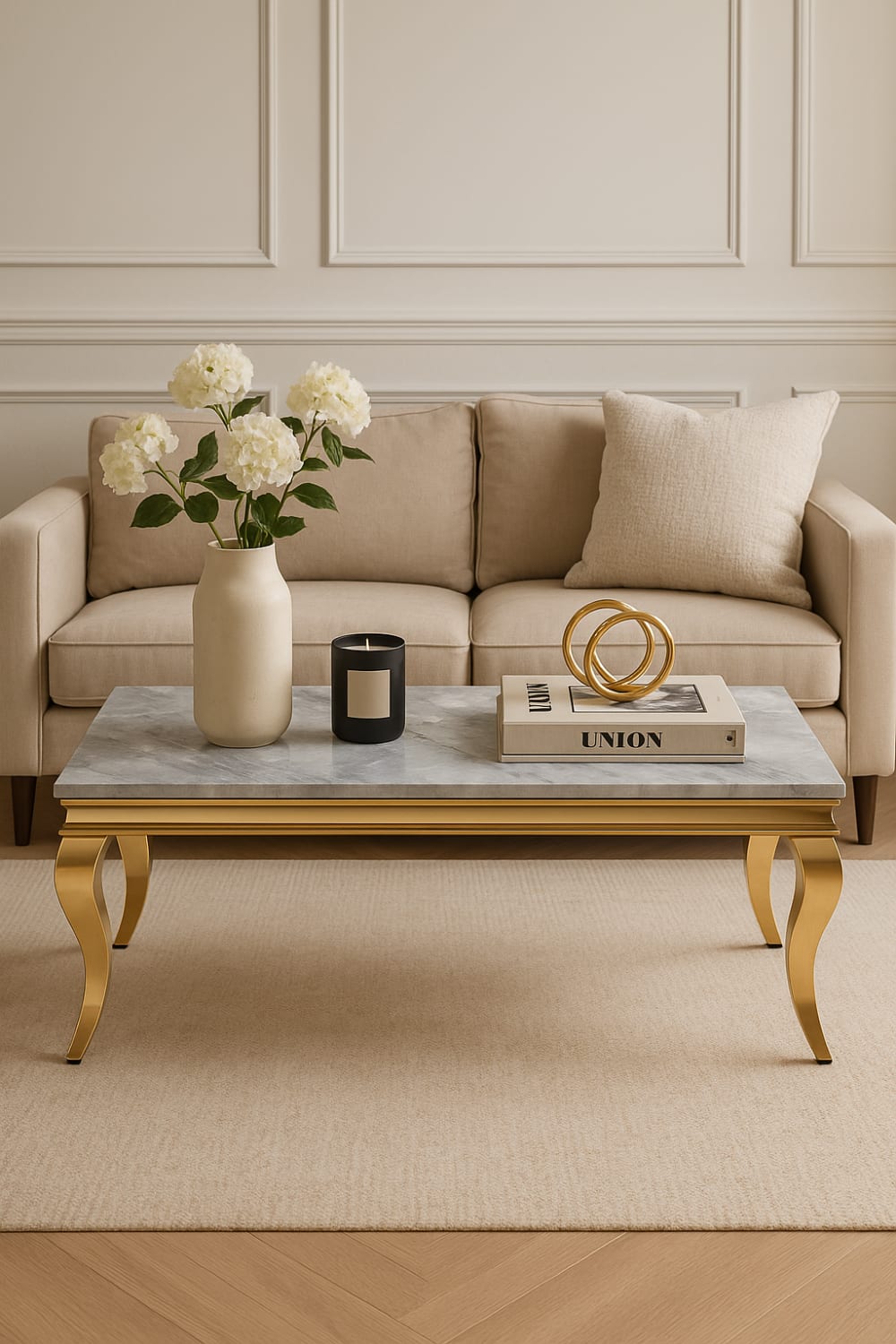 Table basse BAROQUE Gold  120x60x45 cm