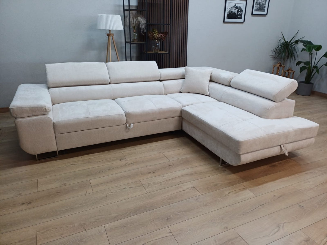 CANAPE ERM-TOULOUSE ANGLE DROIT CONVERTIBLE GAUCHE 275x205cm