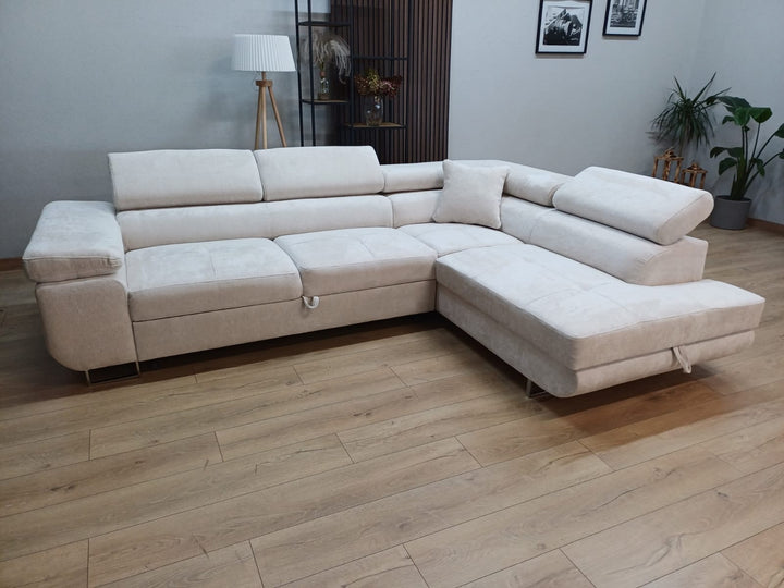 CANAPE ERM-TOULOUSE ANGLE DROIT CONVERTIBLE GAUCHE 275x205cm