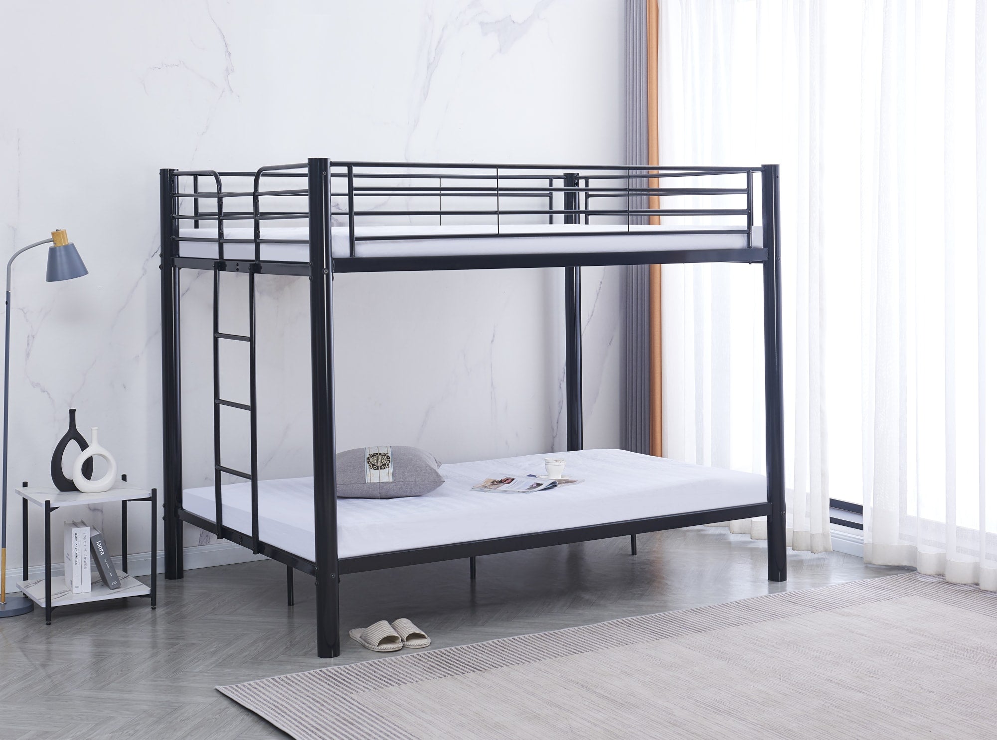 Pack Lit superposé 4 + matelas compris places 2+2 COLOSSE 140x190 cm sommier inclus