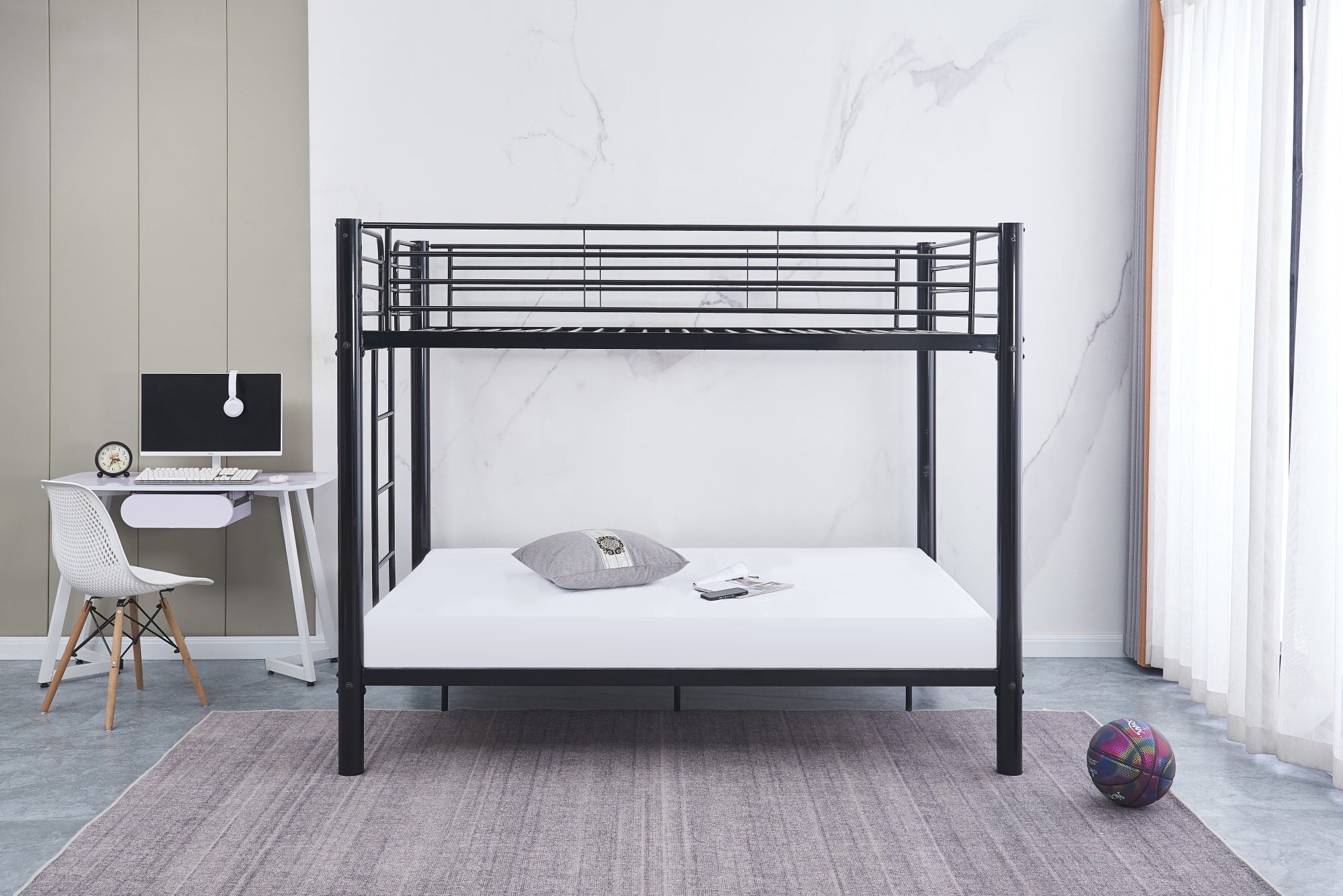 Lit superposé 4 places 2+2 COLOSSE 140x190 cm  sommier inclus