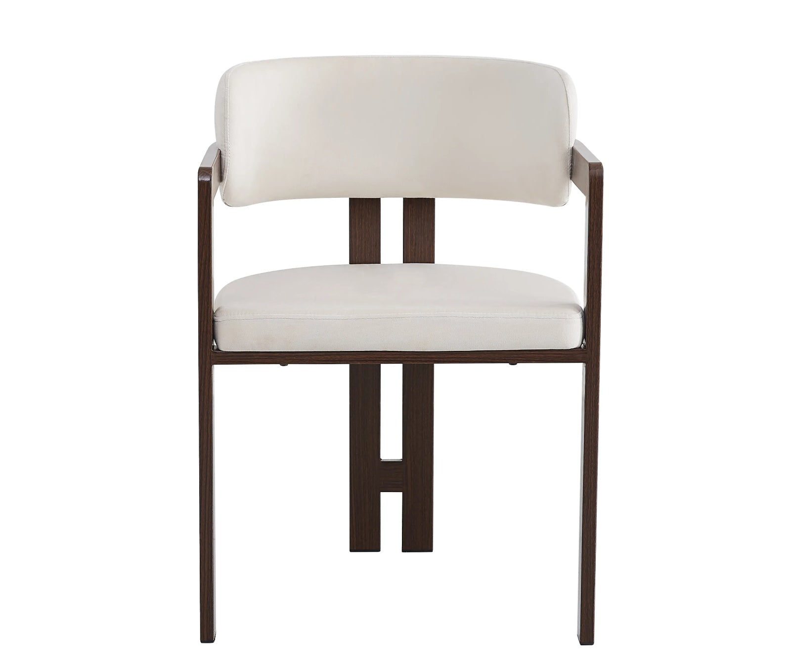 CHAISE ERM-MELLOW PIED EFFET NOYER ASSISE VELOURS BEIGE