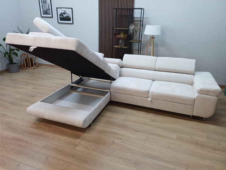 CANAPE ERM-TOULOUSE ANGLE GAUCHE CONVERTIBLE GAUCHE 275x205cm