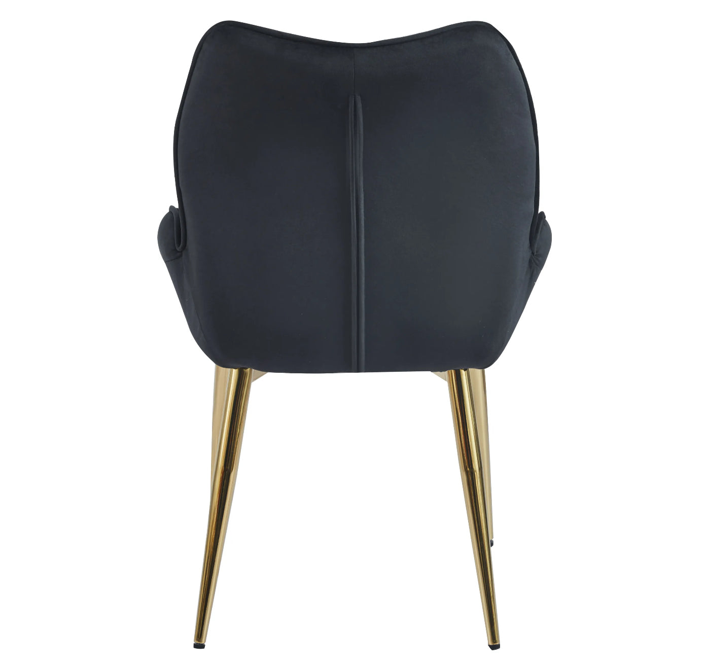 CHAISE ERM-LOHA PIED GOLD VELOURS NOIR