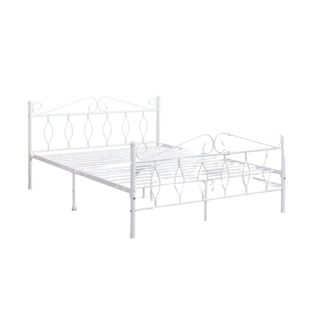 Lit 2 places JULIE 140x190 cm métal sommier inclus