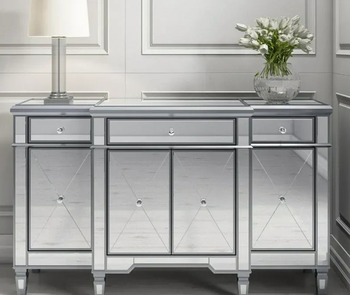 BUFFET MIROIR ROMANE 165x45x91,5CM