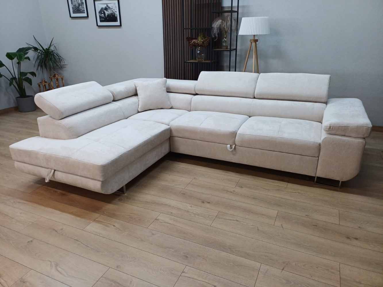 CANAPE ERM-TOULOUSE ANGLE GAUCHE CONVERTIBLE GAUCHE 275x205cm