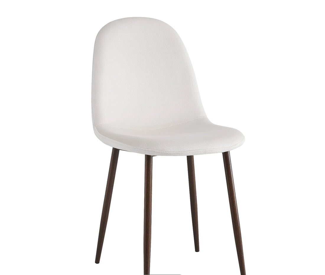 CHAISE ERM-SCANDINAVE PIED EFFET NOYER VELOURS BEIGE