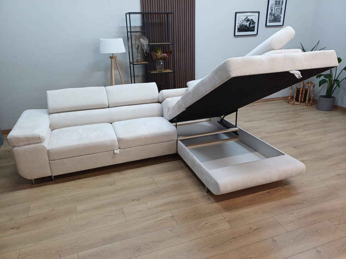 CANAPE ERM-TOULOUSE ANGLE DROIT CONVERTIBLE GAUCHE 275x205cm