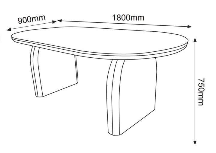 Table à manger Fluide-ERM