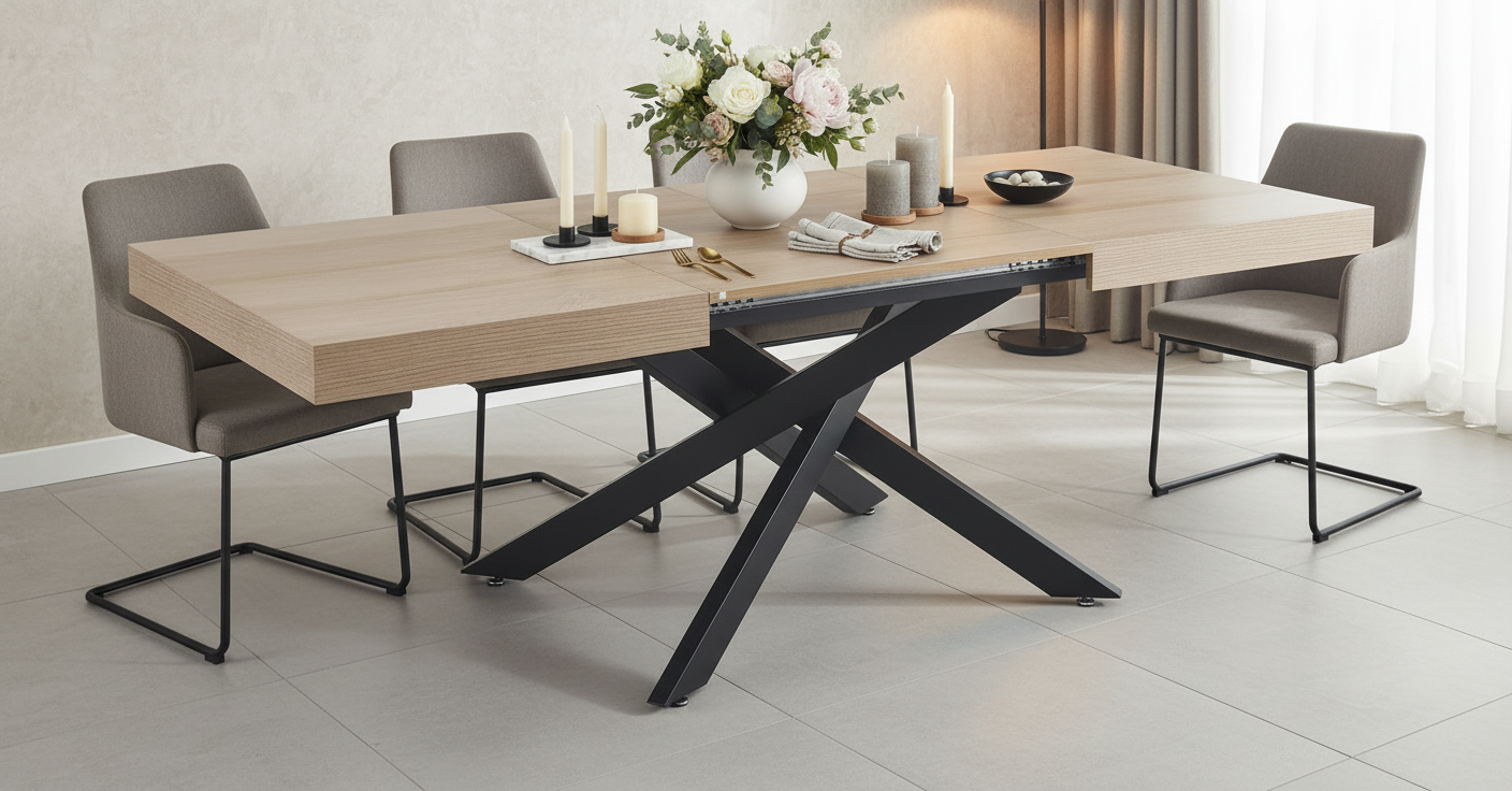 Table à manger extensible