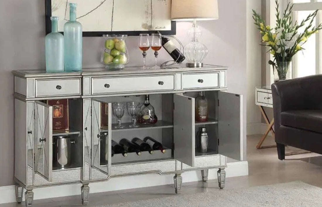 BUFFET MIROIR ROMANE 165x45x91,5CM