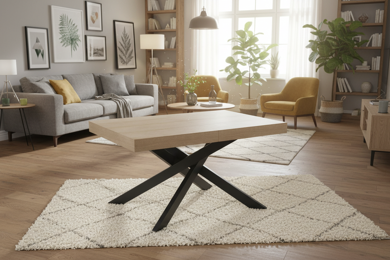 Table à manger extensible