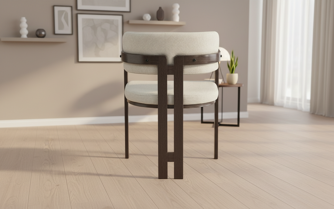 CHAISE ERM-MELLOW PIED EFFET NOYER ASSISE TWEED GRAIN SABLE