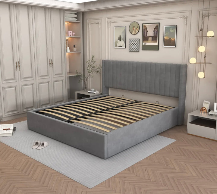 Lit coffre Camille-ERM gris