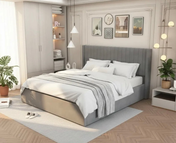 Lit coffre Camille-ERM gris