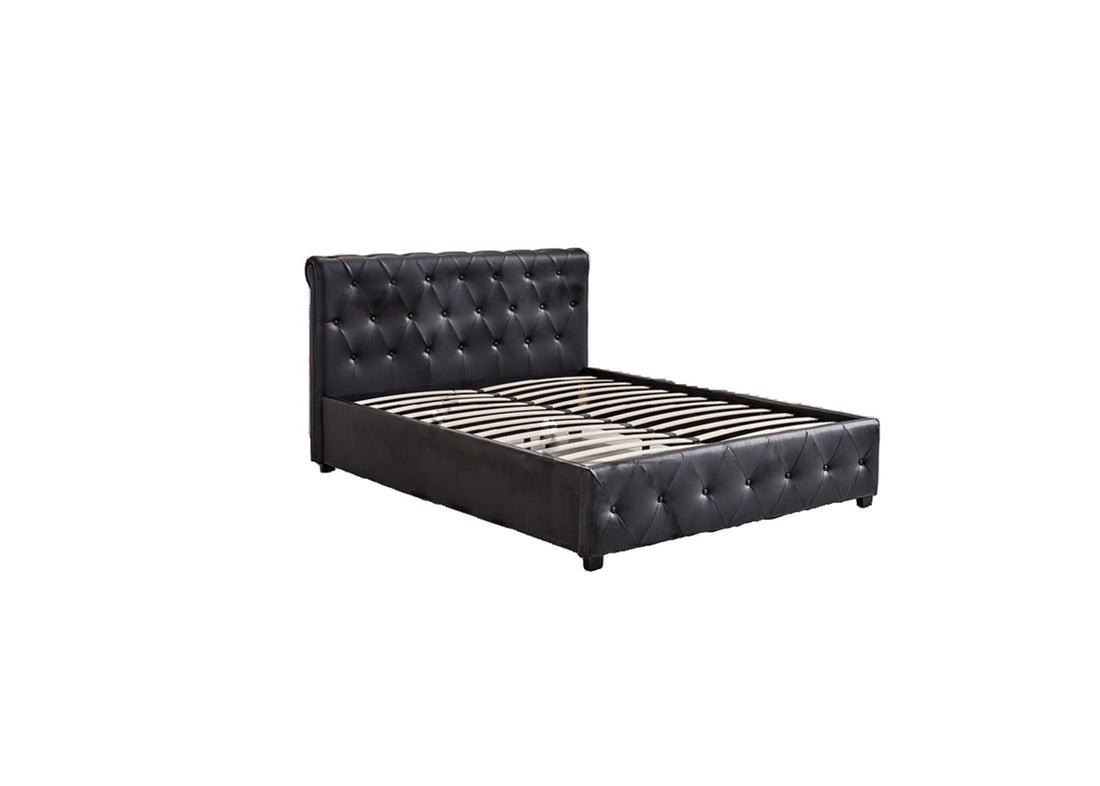Lit 2 places 140x190 cm COCTO simili cuir sommier inclus