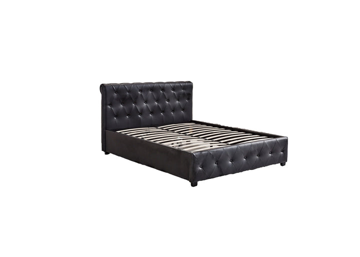 Lit 2 places 140x190 cm COCTO simili cuir sommier inclus