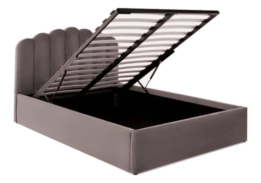 Lit coffre 2 places 140x190 cm DOHA sommier coffre intégré