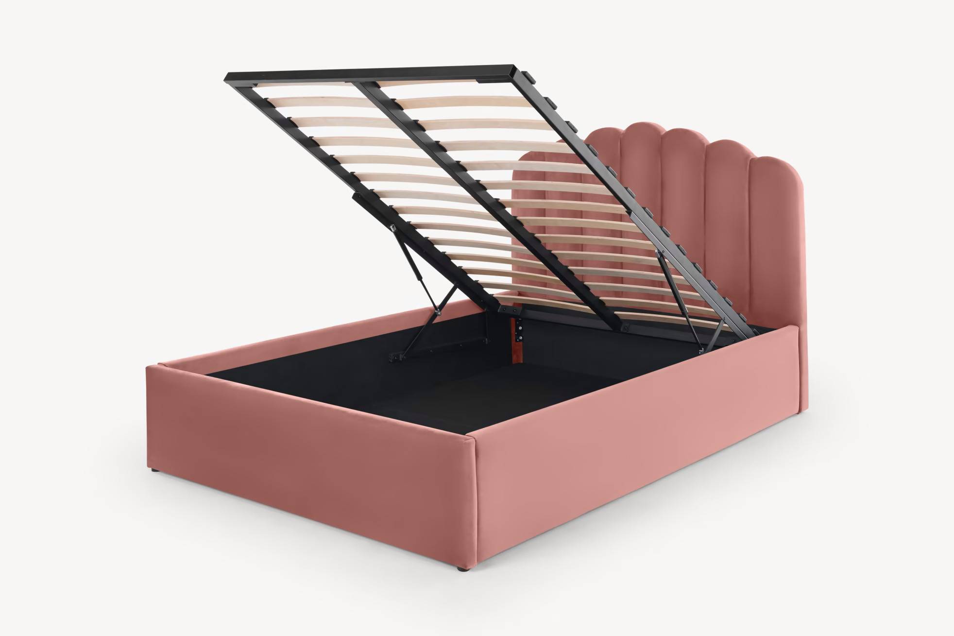 Lit coffre 2 places 160x200 cm DOHA sommier coffre intégré