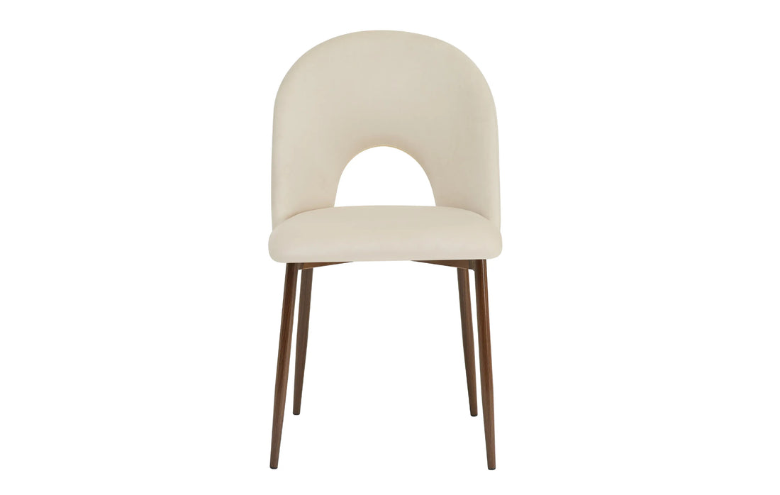 CHAISE ERM-TEDDY METAL NOYER VELOURS BEIGE