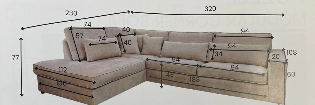 Canapé ERM-Bristol d’angle gauche