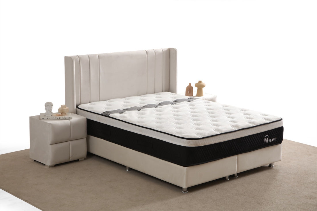 Lit Coffre Alma 160x200 Blanc Cassé