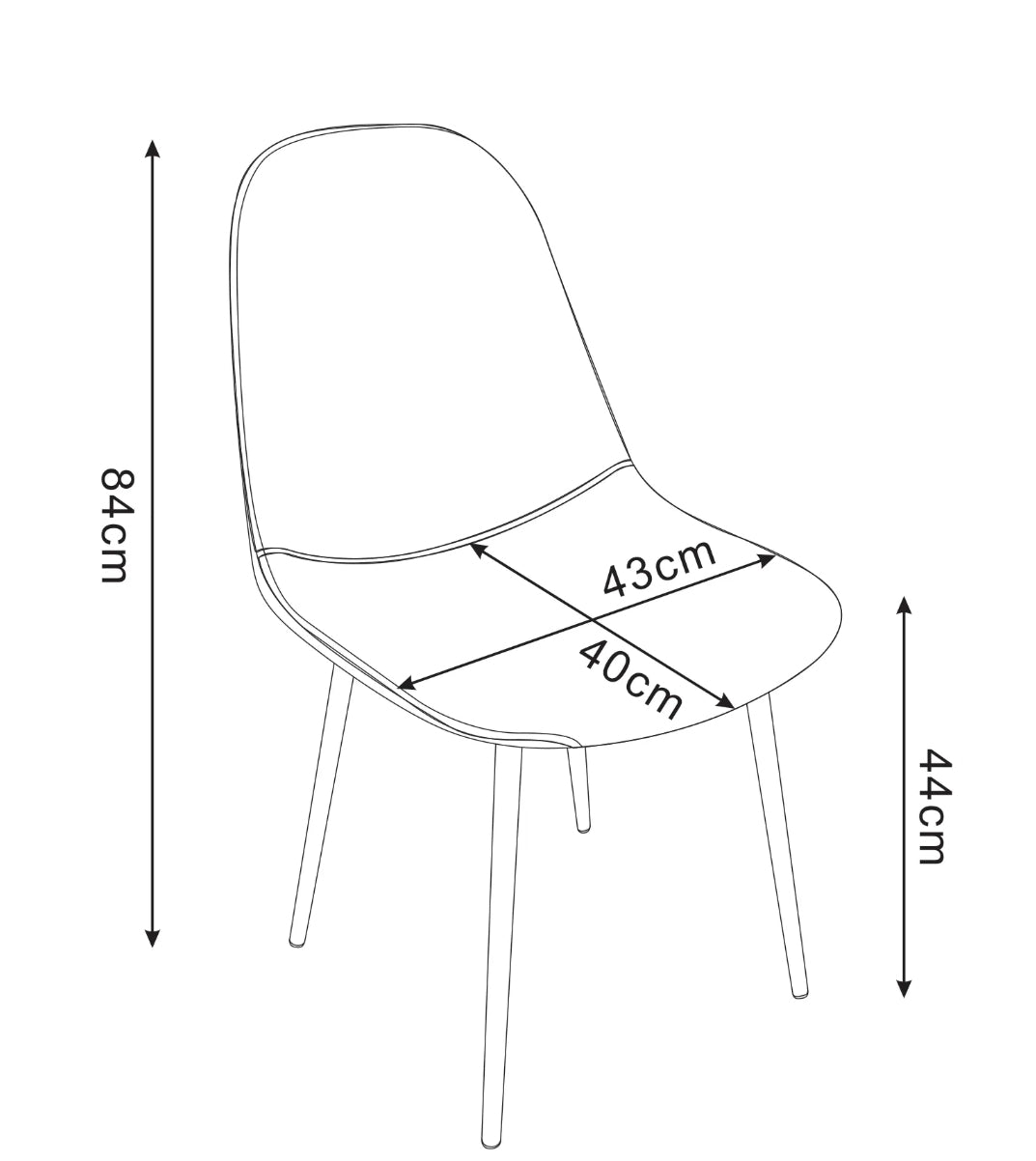 CHAISE ERM-SCANDINAVE PIED EFFET NOYER VELOURS BEIGE
