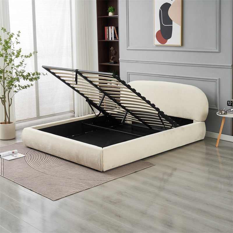 LIT ERM-DOUBLE COFFRE BABYLONE CHENILLE