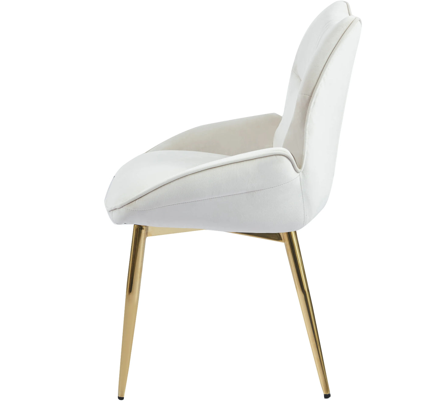 CHAISE ERM-LOHA PIED GOLD VELOURS BEIGE