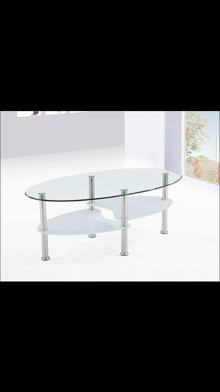 TABLE BASSE GAME TRANSPARENT 100x50x45 cm