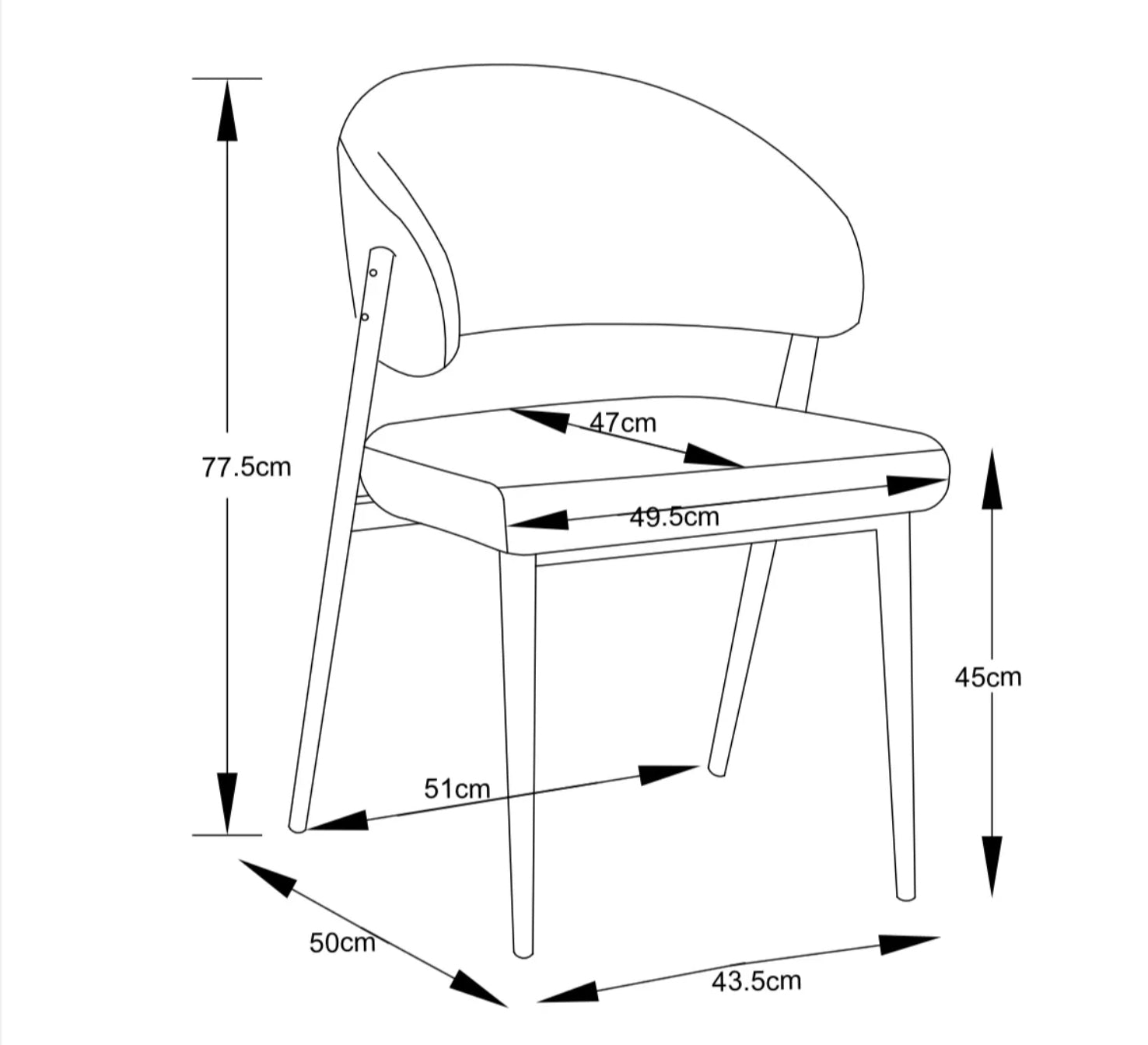 CHAISE ERM-LAMIA PIEDS NOYER VELOURS TAUPE