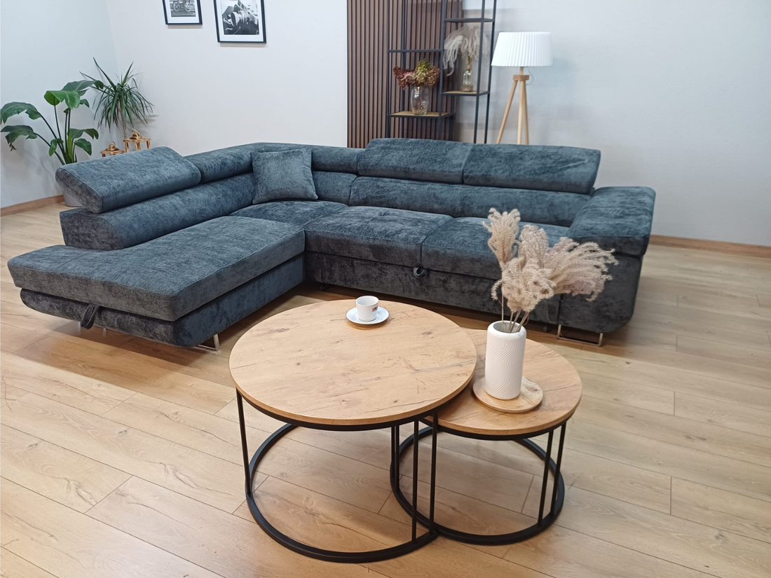 CANAPE ERM-TOULOUSE ANGLE GAUCHE CONVERTIBLE GAUCHE 275x205cm