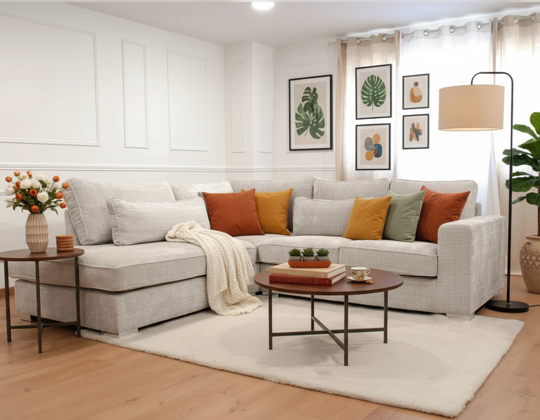 Canapé ERM-Marbella d’angle gauche beige