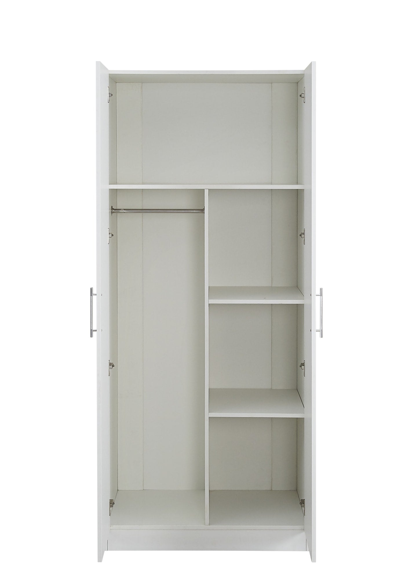 ARMOIRE LARA EN BOIS BLANC DEUX PORTES 188CM