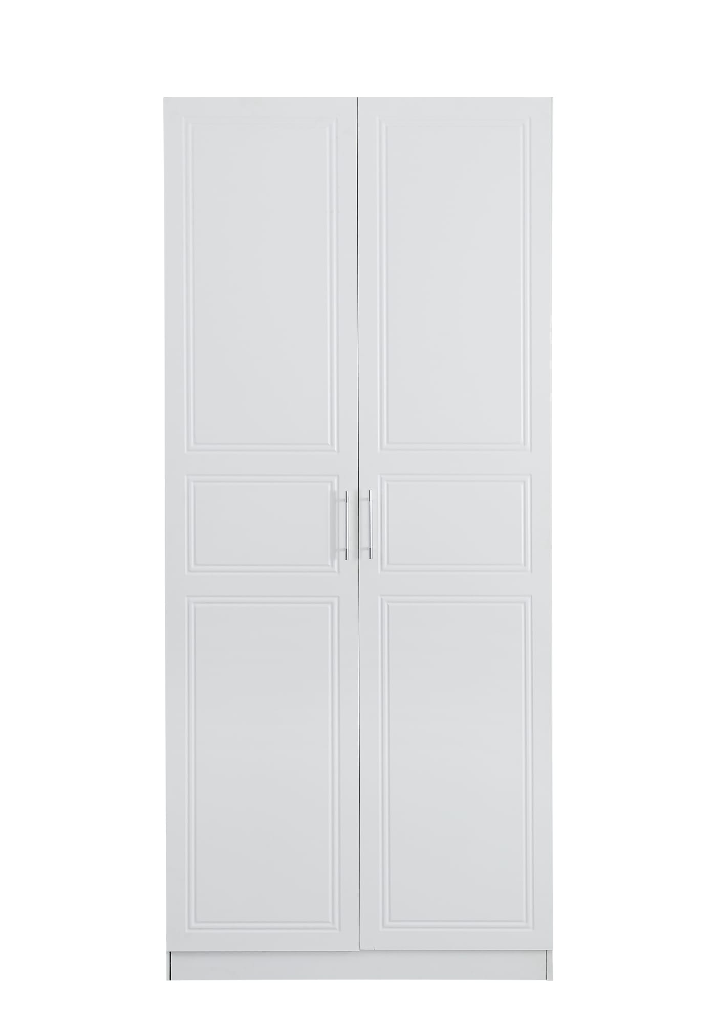 ARMOIRE BARBARA EN BOIS BLANC DEUX PORTES 230CM