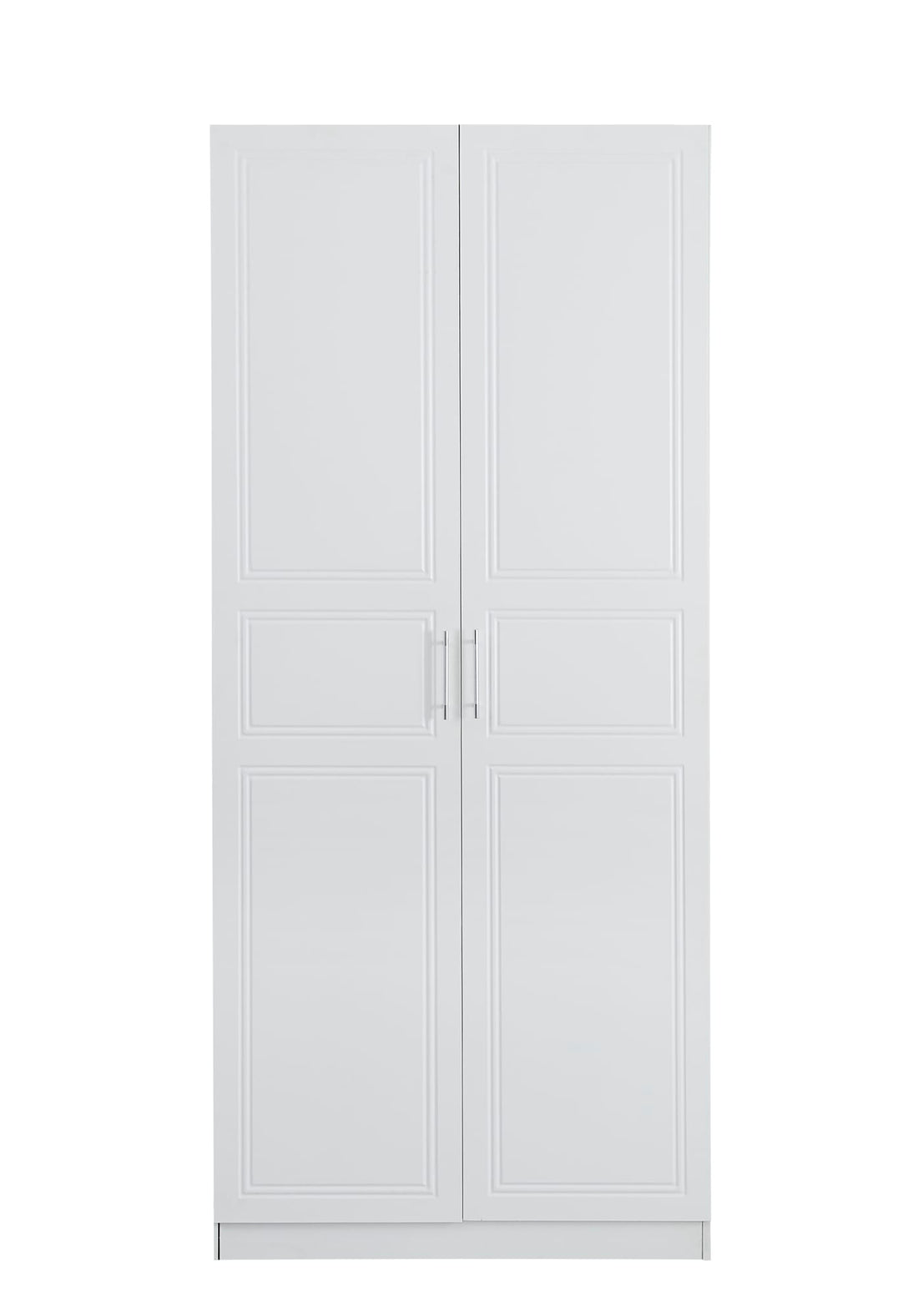 ARMOIRE BARBARA EN BOIS BLANC DEUX PORTES 230CM