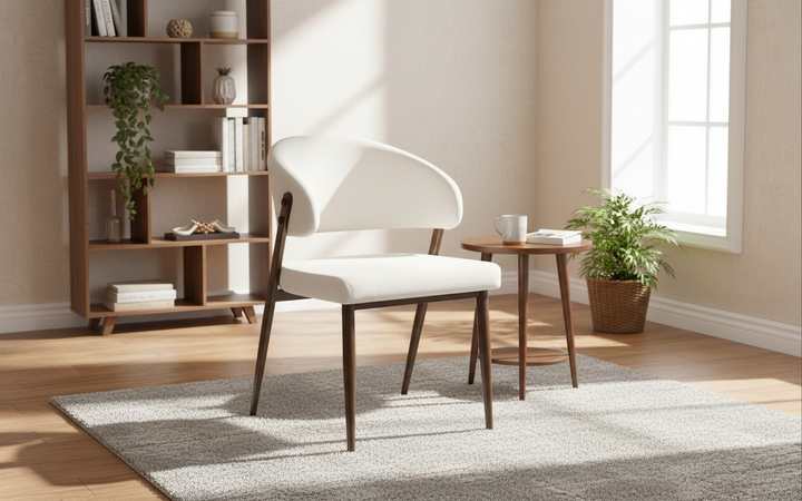 CHAISE ERM-LAMIA PIEDS NOYER VELOURS BEIGE