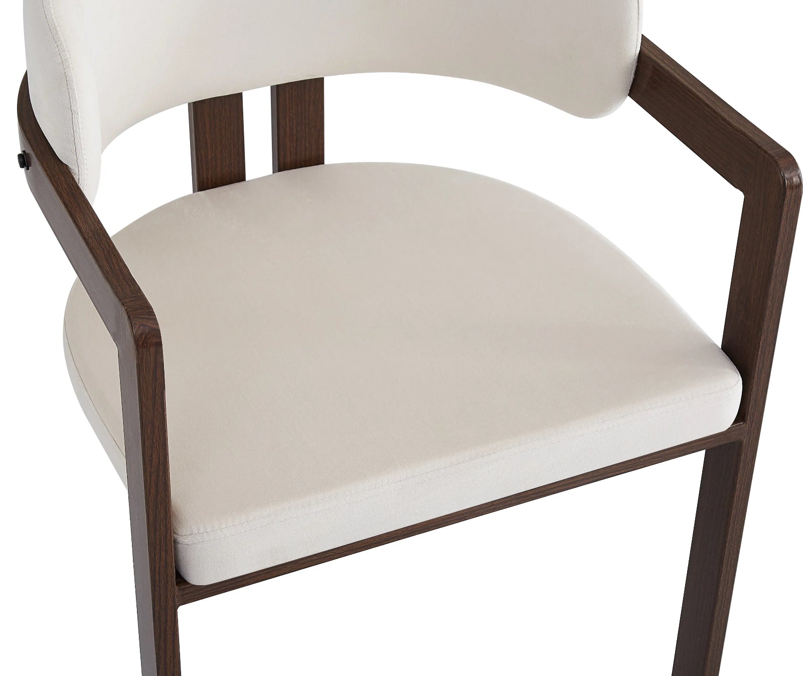 CHAISE ERM-MELLOW PIED EFFET NOYER ASSISE VELOURS BEIGE